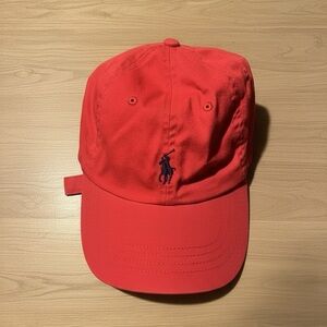 Polo Ralph Lauren Boys Red Cotton Chino Baseball Cap, One Size, NWT